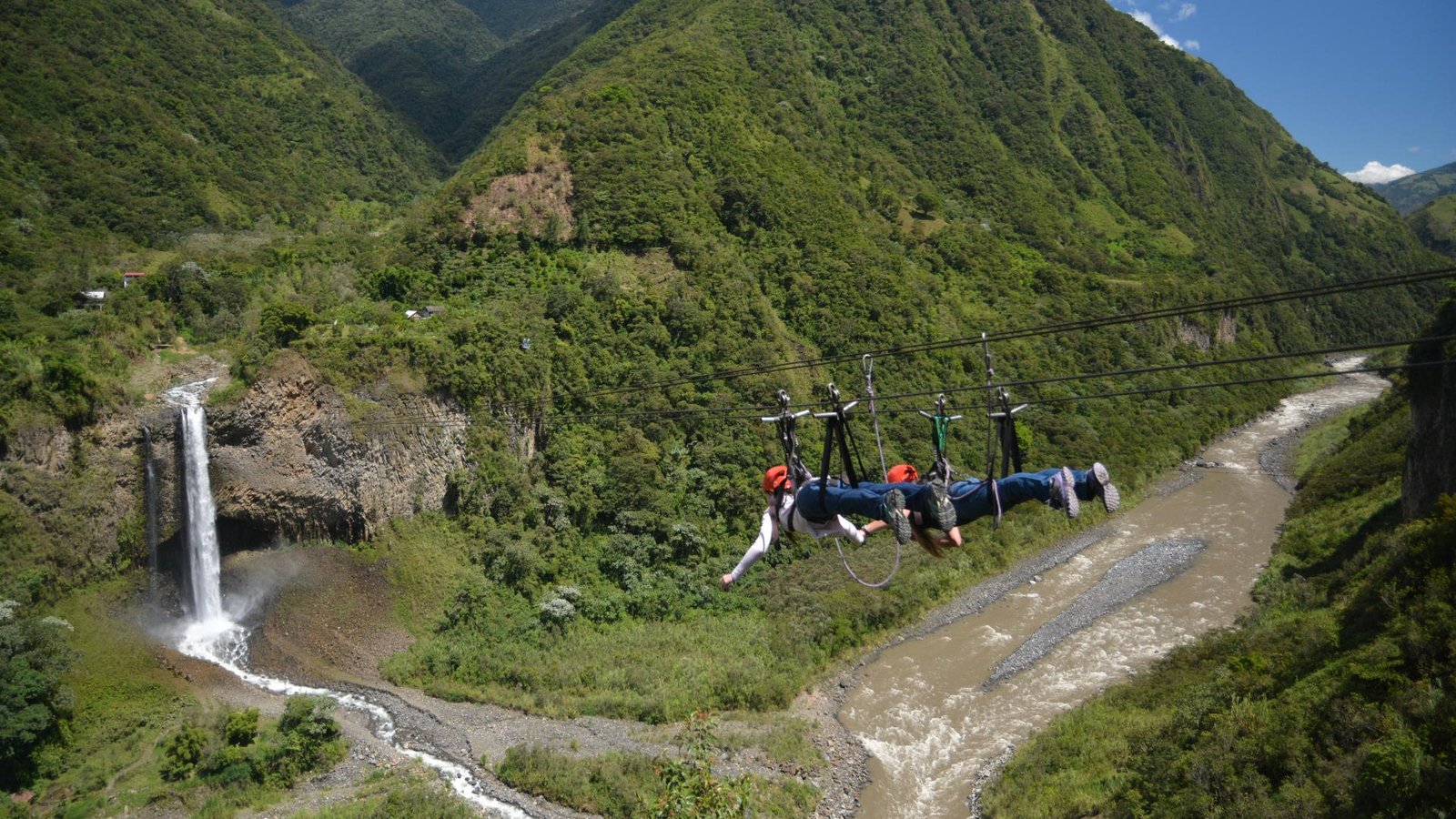 Motorcycle Rental Waterfalls Route in Baños Ecuador