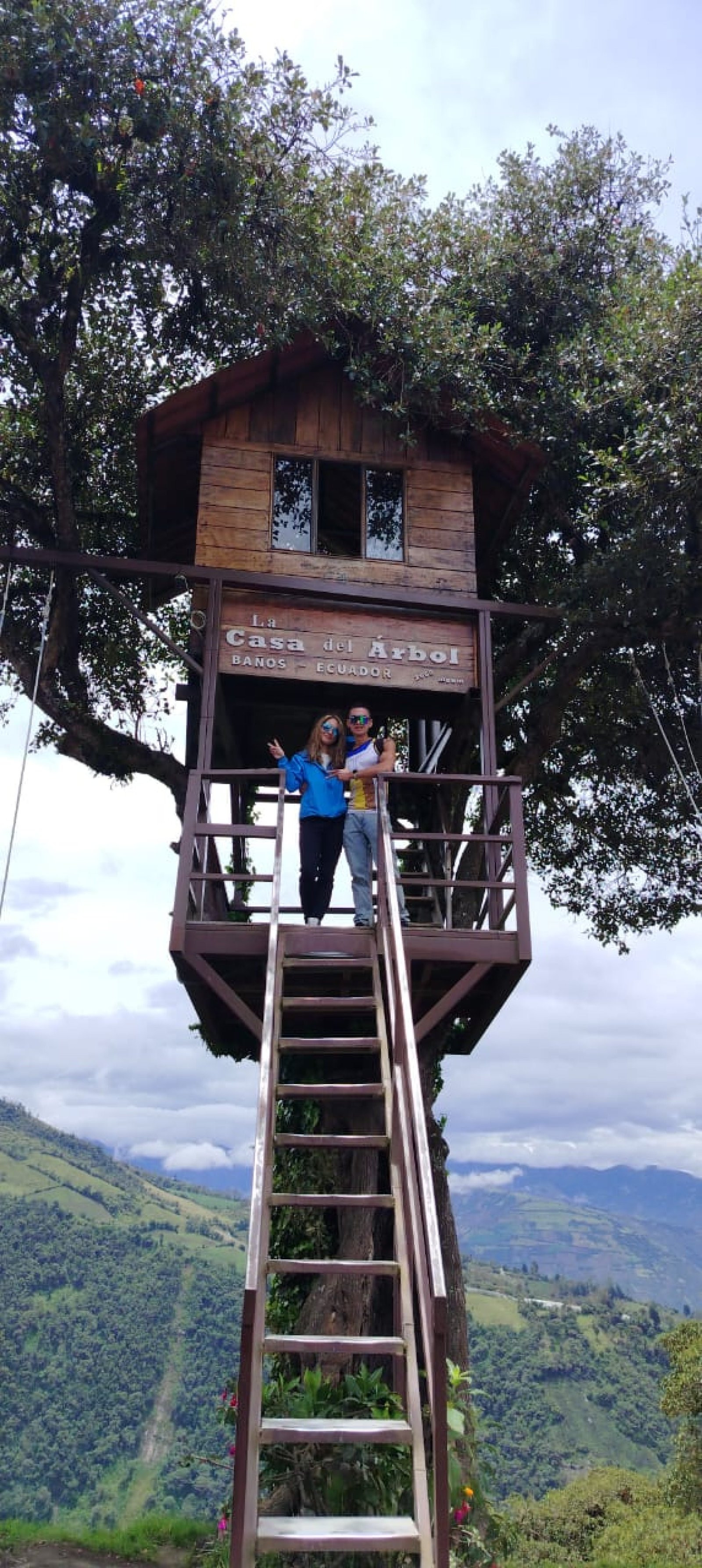 The Tree House  Banos de Agua Santa Ecuador by Jeep  