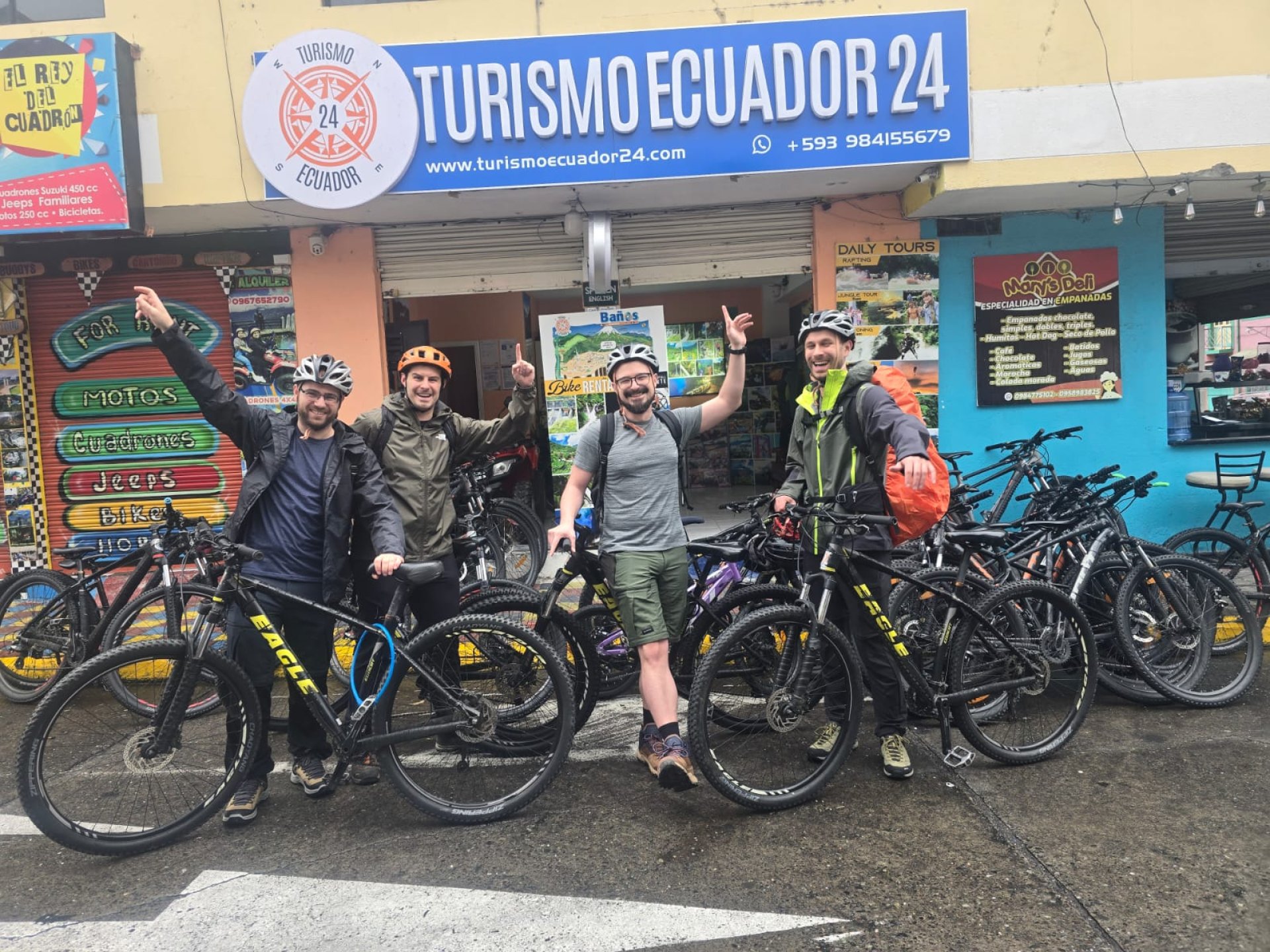 Tree House and Waterfall Route by Bike Banos de Agua Santa Ecuador