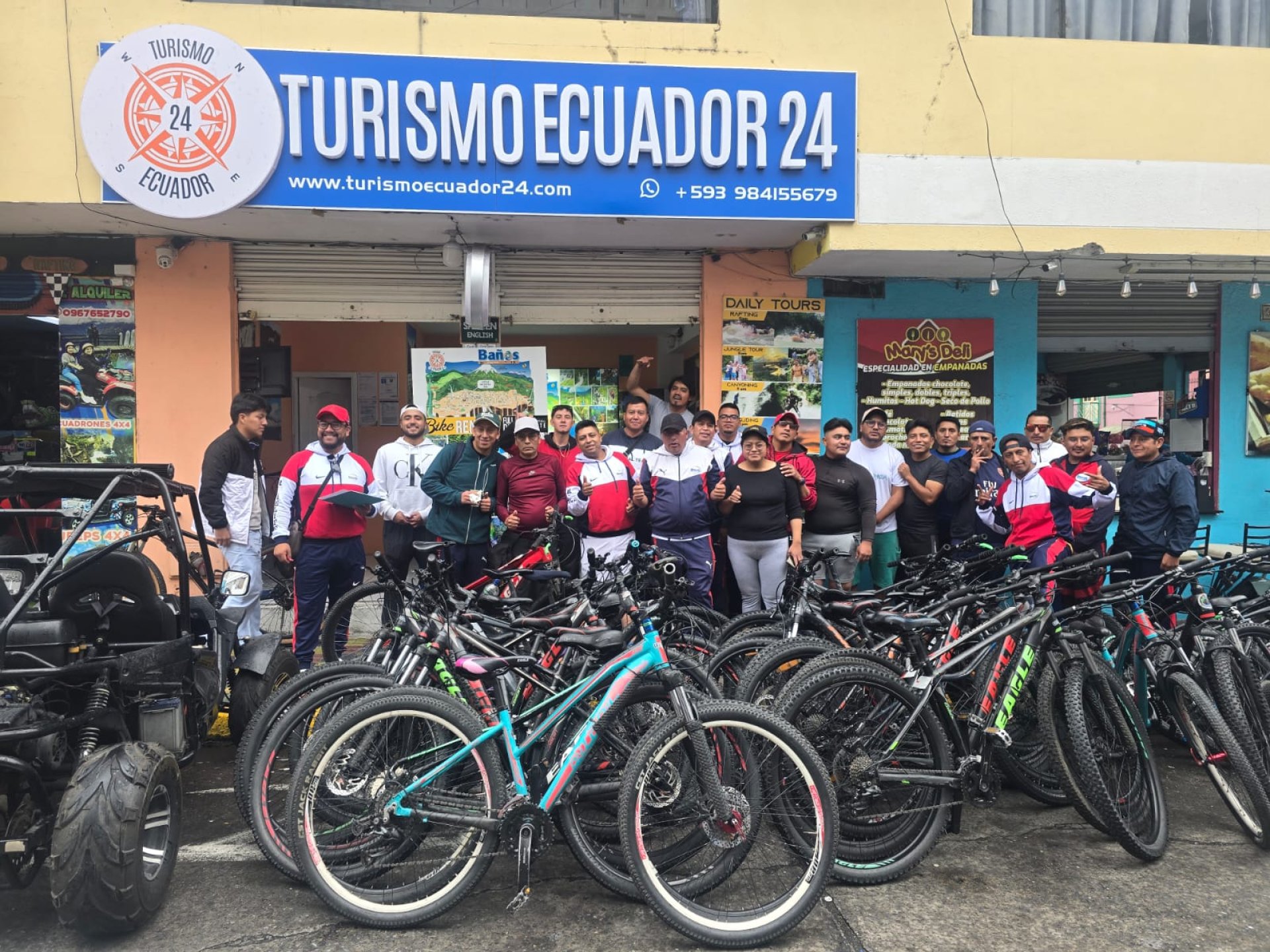 Tree House and Waterfall Route by Bike Banos de Agua Santa Ecuador